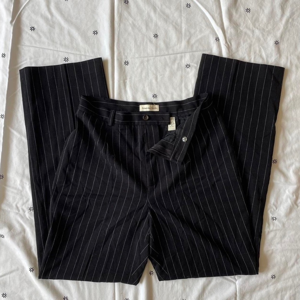 Amanda Smith pinstripe pants